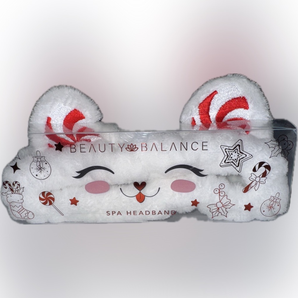 Cute Kitty Spa Headband - Soft Plush Skincare Hair Band